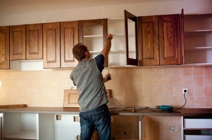 Cabinet refinishing by First Choice Painting & Remodeling