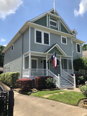 Exterior painting in River Oaks, Houston by First Choice Painting & Remodeling