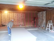 Before & After Garage Remodel - Install Sheetrock - Interior Painting & Garage Floor Epoxy