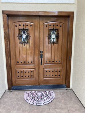 Before and After Door Refinishing Services in Woodlands, TX (1)